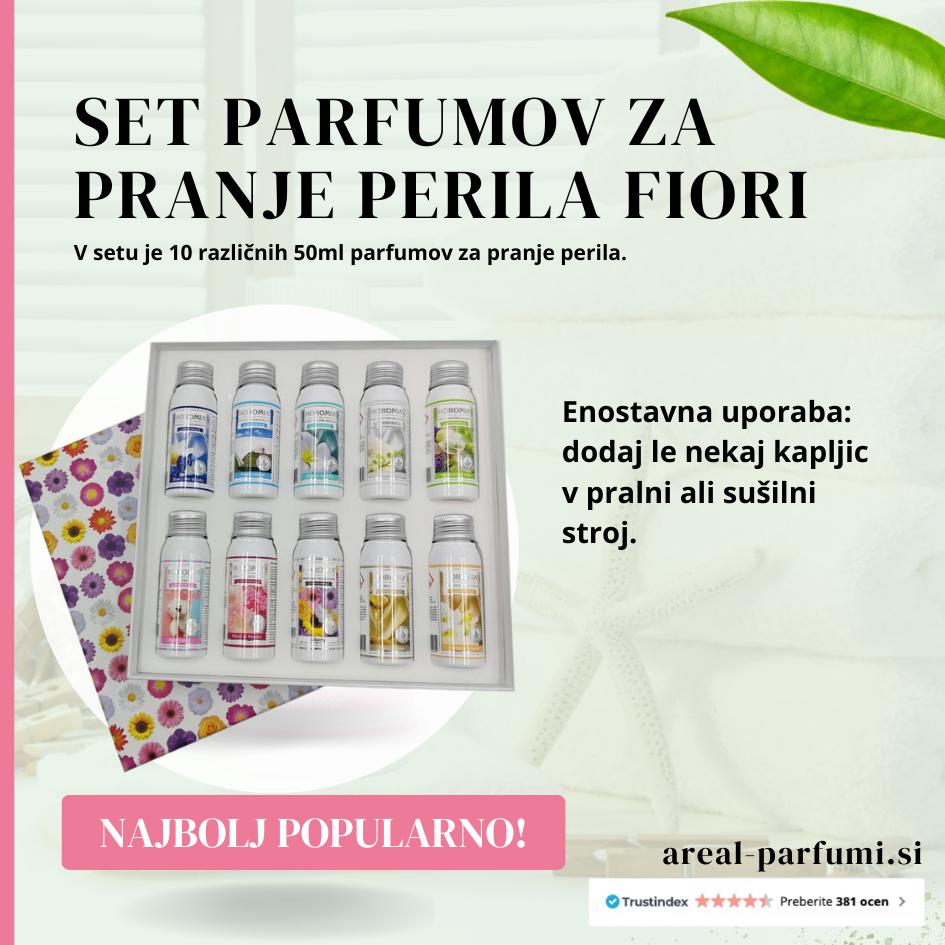 SET aReal parfumov za pranje perila FIORI, znamke Horomia